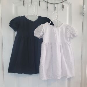 2 Elegant Black and White Dresses